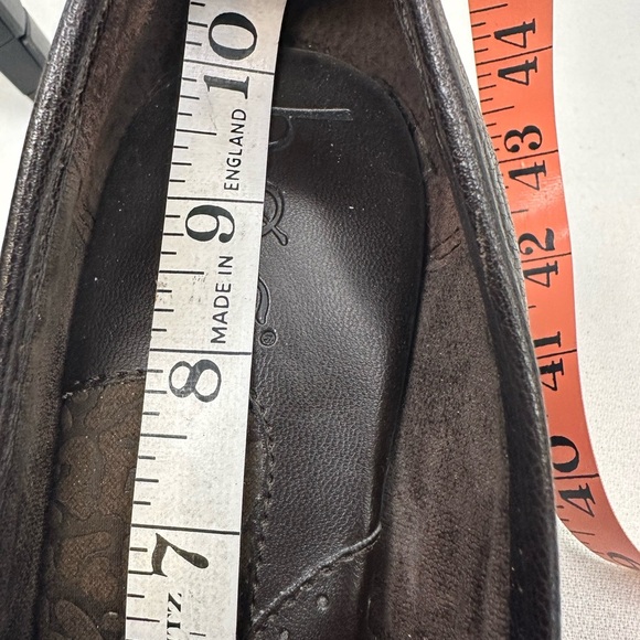 Boc Brown Leather Slip On Block Heel Shoes 8 - Picture 15 of 16